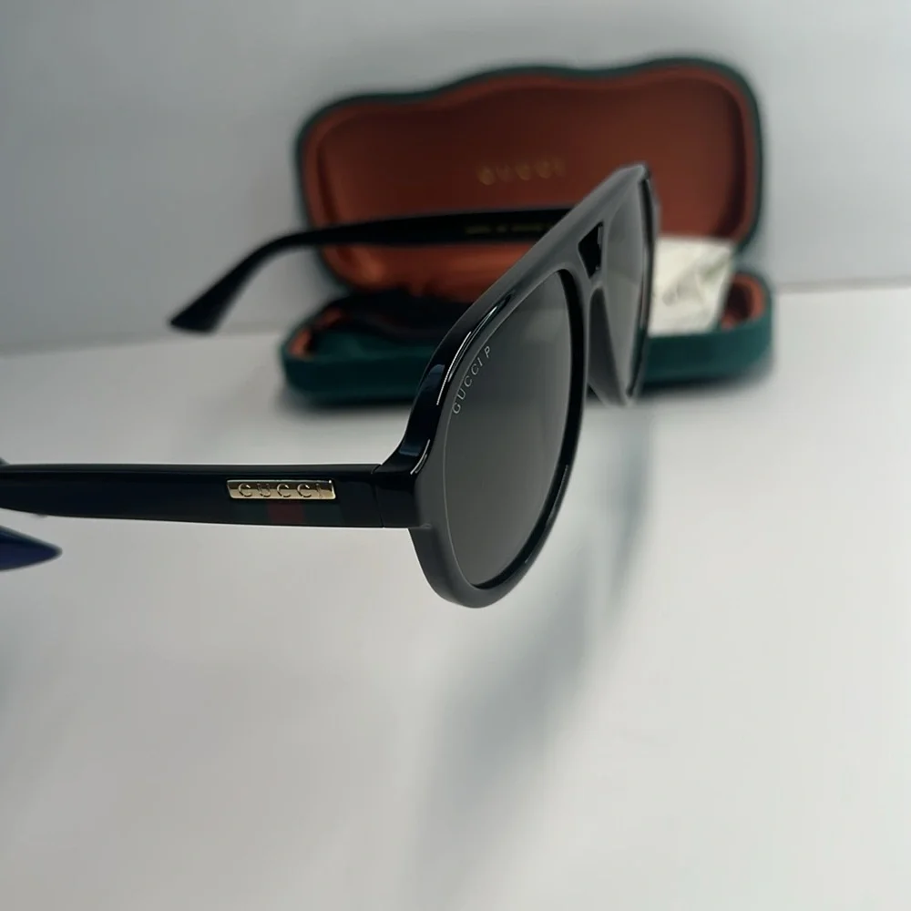 Gucci Dark Aviator Sunglasses GUCCI GG0767S | 0767S - 005 BLACK GREY